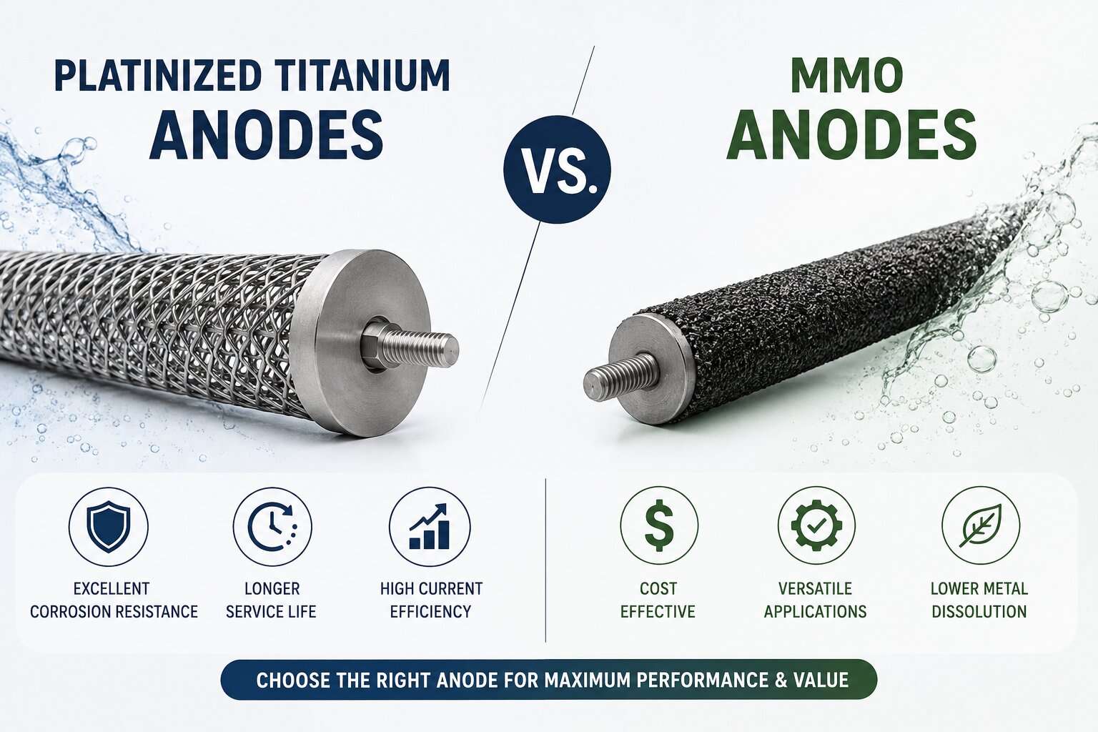 Platinized Titanium Anodes vs. MMO Anodes